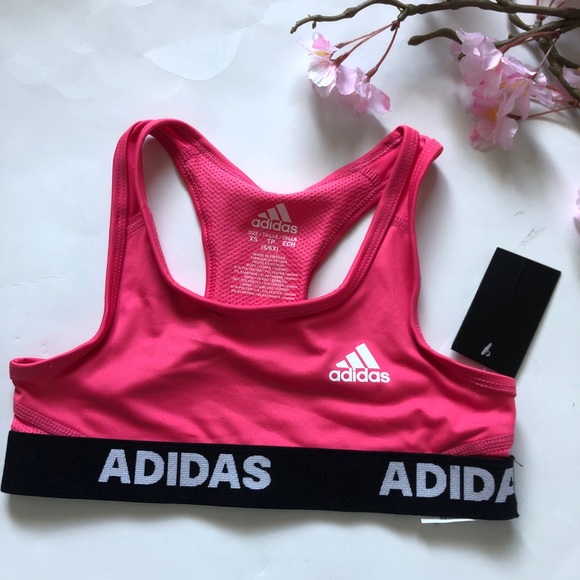 Adidas Climacool Girl’s Sports Bra in Pink - Picture 1 of 5